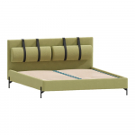 Heleroheline polsterdatud kaheinimesevoodi koos voodip&otilde;hjaga 200x200 cm Tulsa - Ropez