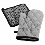 Taaskasutatud puuvillast pajakindad 2tk komplektis Cuisiline - douceur d'int&eacute;rieur