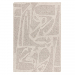 Kreem k&auml;sitsi kootud villane vaip 200x290 cm Loxley - Asiatic Carpets
