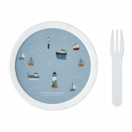 Laste suupistekarp koos kahvliga Sailors bay - Mepal