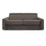 Hallikaspruun velvetist diivanvoodi 195 cm Monaco - Bobochic Paris