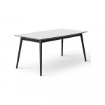 Valge kokkupandav s&ouml;&ouml;gilaud lisaplaadiga 90x165 cm Meza - Hammel Furniture