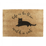 Uksematt 40x60 cm Life Is Better With a Cat - Artsy Doormats