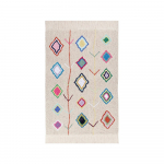 Kreem pestav k&auml;sitsi kootud puuvillane vaip 170x240 cm Kaarol - Lorena Canals