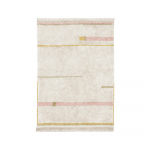 Roosa-kreem pestav k&auml;sitsi kootud puuvillane vaip 90x130 cm Lanes Vintage Nude - Lorena Canals