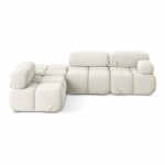 Valge sametist mooduldiivan (vasakpoolne nurgas) Lokua - Makamii