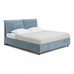 Sinine polsterdatud kaheinimesevoodi koos voodip&otilde;hja ja panipaigaga 160x200cm Myra Pillow - Bonami Selection