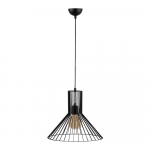 Must rippvalgusti metallist varjuga &oslash; 38 cm - Opviq lights