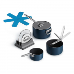 Alumiiniumist potid kaanega/mittenakkuva pinnaga induktsioonpliidile 3-osalises komplektis Space - Joseph Joseph