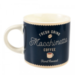 Tumesinine-kreem keraamiline kruus 350 ml Macchinetta - Rex London