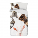 Puuvillane laste pikendatud voodipesu &uuml;heinimesevoodile 140x220 cm Semmie - Good Morning