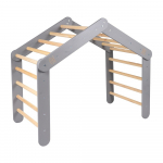 Halli m&auml;nnipuidust ronila lastele 61x112x94 cm Montessori - Meowbaby