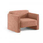 Roosa sametist tugitool Abby - Micadoni