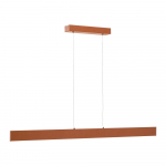 Terrakottapunane LED-rippvalgusti metallist varjuga Boadella - Kave Home