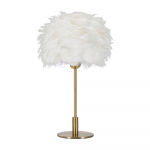 Valge/kuldne laualamp (k&otilde;rgus 50 cm) Ball Feather - Mauro Ferretti