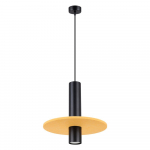 Kollane/beež metallist ripplamp &oslash; 30 cm Olisa - Sollux