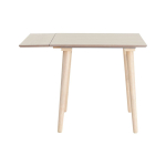 Pikendatav s&ouml;&ouml;gilaud jalakapuust kaunistusega lisapealse pealispinnaga 80x80 cm Jolina - Ellos Home