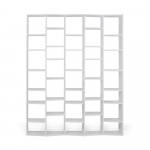 Valge raamaturiiul 182x224 cm Valsa &ndash; TemaHome