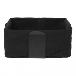 Must tekstiilist leivakorv Leib, 26 x 26 cm - Blomus