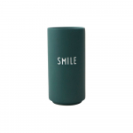 Tumeroheline portselanist vaas Smile, k&otilde;rgus 11 cm Favourite - Design Letters