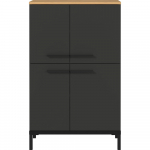 Tumehall k&otilde;rge vannitoakapp tammepuust 60x97 cm Yonkers - Germania