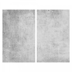 Karastatud klaasist katte komplekt pliidi &auml;&auml;rde 2tk 52x30 cm Concrete - Allstar