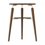 Pruun tammepuidust &uuml;mmargune diivanilaud &oslash; 46 cm My Spot - UMAGE