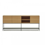 Tammedekooriga madal kummut 195x80 cm Vedrana - Kave Home