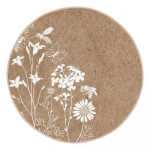 Helepruun pestav &uuml;mmargune vaip, sobitub robottolmuimejaga &oslash; 100 cm Comfort - Mila Home