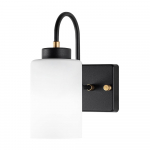 Must-valge seinavalgusti &oslash; 10 cm Duzsuz - Opviq lights