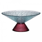 Punane-sinine klaasist puuviljakauss &oslash; 25 cm Bonbon - H&uuml;bsch