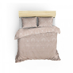 Beež damaskusest voodikatte ja padjakatete komplekt 240x260 cm Beste &ndash; Mijolnir