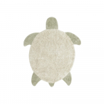 Beež pestav k&auml;sitsi kootud puuvillane laste vaip 110x130 cm Sea Turtle - Lorena Canals