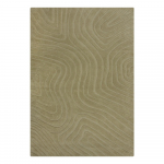 Khakiv&auml;rvi k&auml;sitsi kootud villane vaip 200x290 cm Mesmerise Sage - Flair Rugs