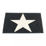 Must-valge sise/v&auml;lisvaip 70x50 cm Viggo Black &ndash; Pappelina