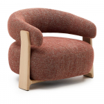 Terrakottapunane &scaron;enillist tugitool Granite - Kave Home