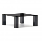 Tumehall klaasist diivanilaud 85x85 cm Adularia - Kave Home