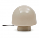 Hallikasbeež lauavalgusti klaasist varjuga (k&otilde;rgus 20 cm) Reig - Kave Home