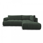 Roheline diivanvoodi/panipaigaga nurgadiivan (parempoolne/L-kujuline) Fuji - Bobochic Paris