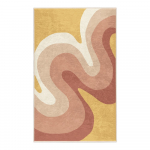 Kollane-roosa pestav vaip 80x150 cm Strawberry Creamsicle - Mila Home