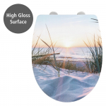 Automaatse sulgumisega prill-laud 36,5 x 45 cm Baltic - Wenko