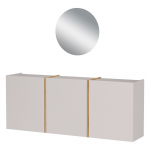 Kreem esikukomplekt 138x200x27 cm Libbiano - Germania