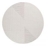 Kreemikas &uuml;mmargune sise- ja &otilde;uevaip &oslash; 160 cm Nova 1202 - Ayyildiz Carpets