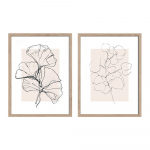 Tr&uuml;kitud pildid 2 tk komplektis koos raamiga 30x40 cm Floral Set - Styler
