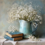Tr&uuml;kitud pilt l&otilde;uendil 32x32 cm Gypsophila - Styler