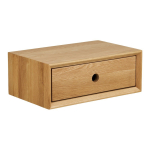 Tammepuidust riiul heledas naturaalses v&auml;rvitoonis 40 cm Luzern - House Nordic