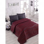 Bordoopunane voodikatte ja padjakatete komplekt 200x220 cm Verda &ndash; Mijolnir