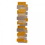 Kollane/beež villane vaip 60x230 cm Collage - Flair Rugs