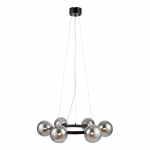 Musta konstruktsiooniga rippvalgusti 6L Circle - Marksl&ouml;jd