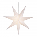 Valge rippuv j&otilde;ulu valguskaunistus Saturnus &ndash; Marksl&ouml;jd